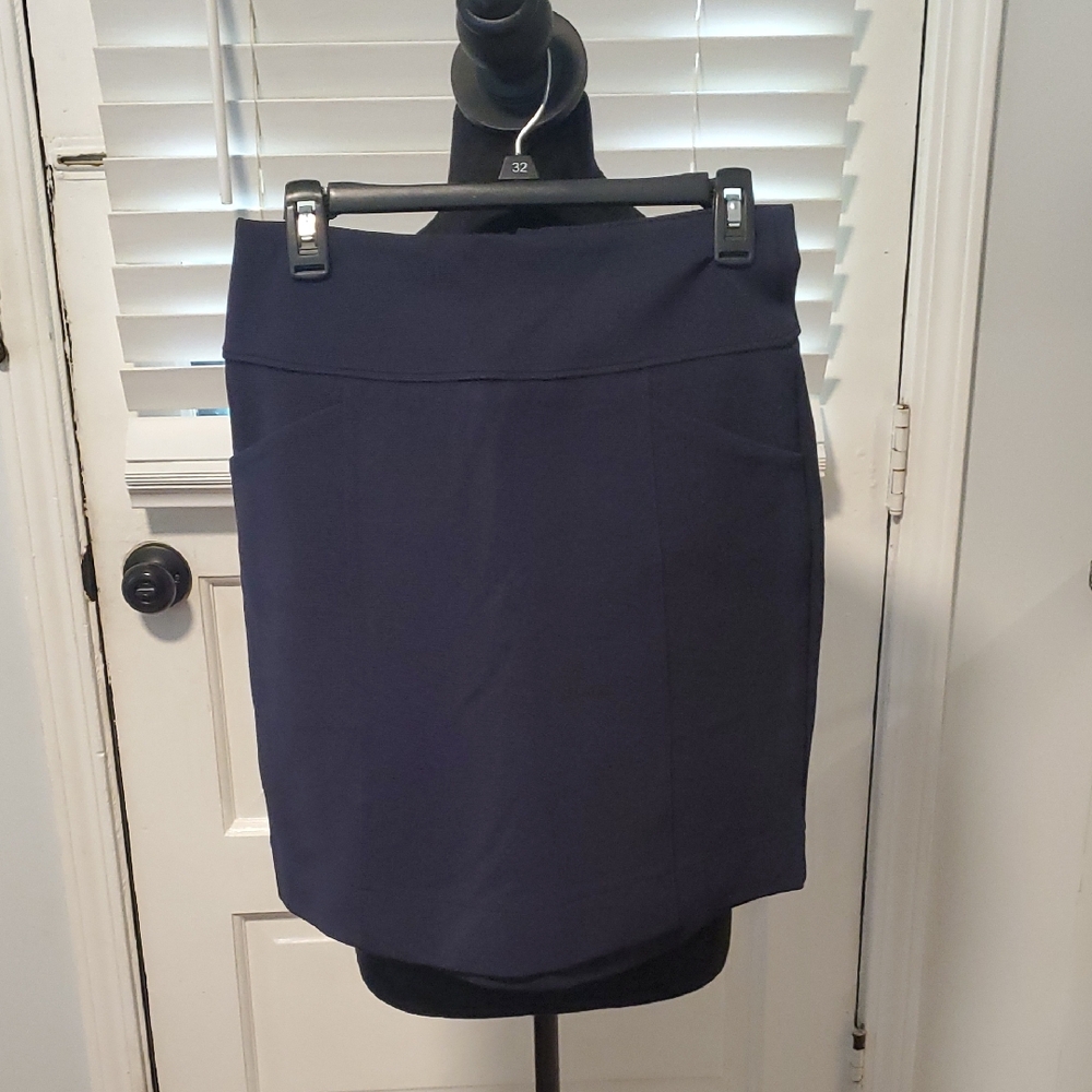 Maeve By Anthropologie Deep Blue Pencil Skirt